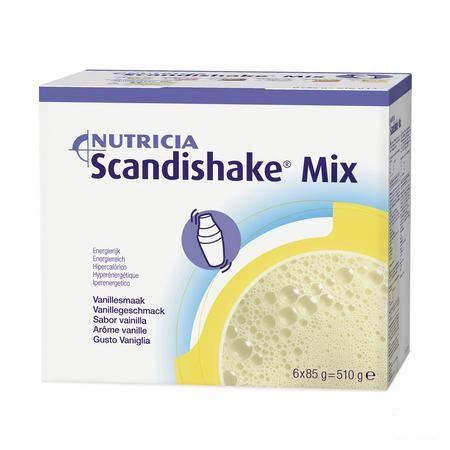 Scandishake Mix Vanille Zakje 6x85 gr  -  Nutricia