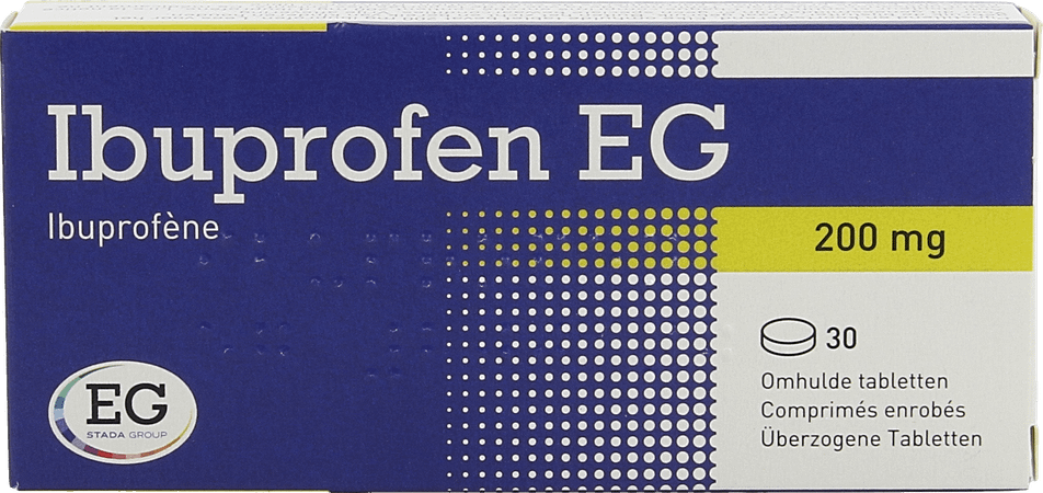 Ibuprofen EG 200 mg Omhulde Tabletten 30 X 200 mg  -  EG