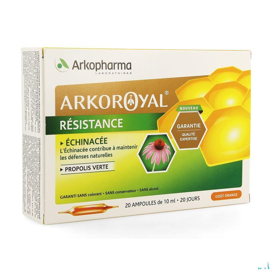 Arkoroyal Resistance Echin. + prop Verte Ampoule 20x10 ml  -  Arkopharma