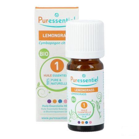 Puressentiel Eo Lemongrass Bio Essentiele Olie 10 ml  -  Puressentiel