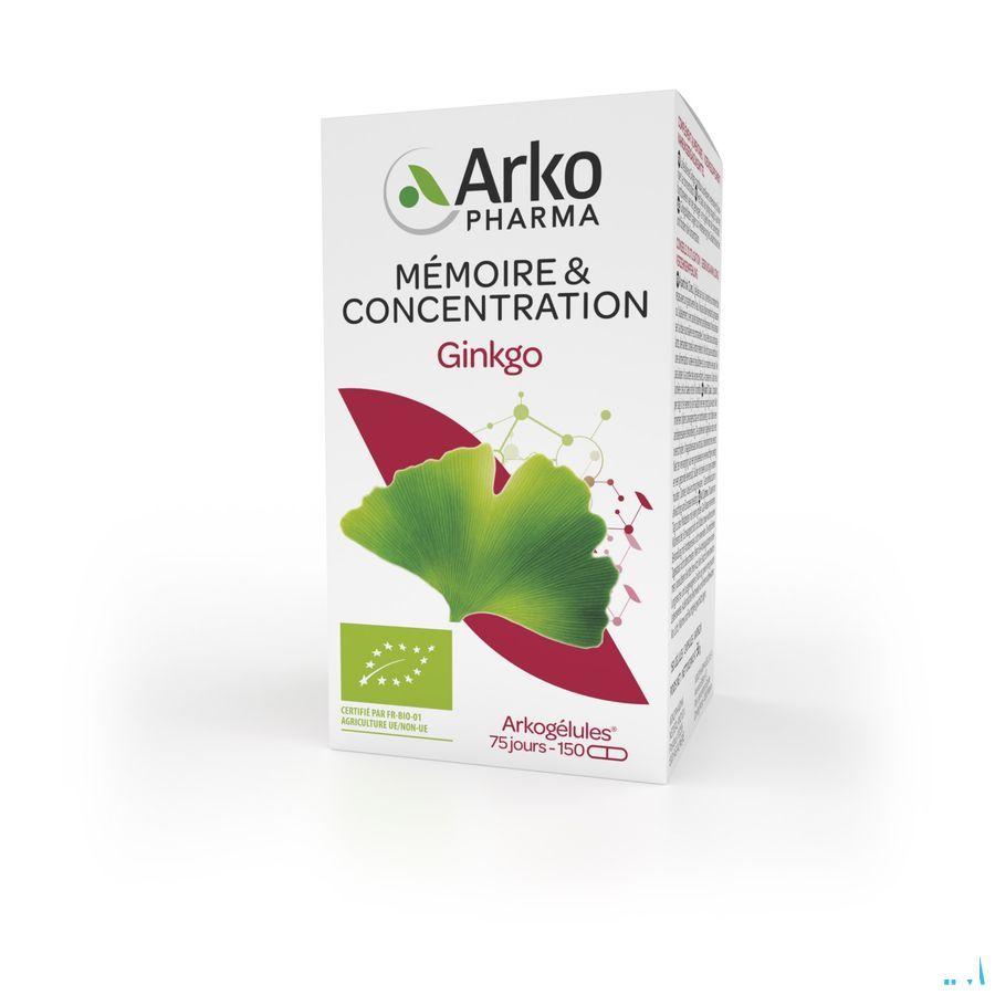 Arkogelules Ginkgo Bio Capsule 150  -  Arkopharma