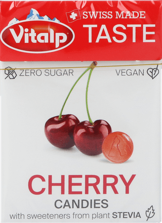 Vitalp Snoepje Kers Z/Suiker Stevia 25 g