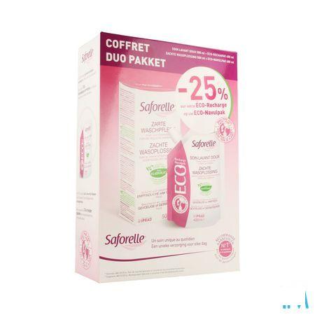 Saforelle Duo Wasverzorging Zacht 500 ml + eco.400 ml