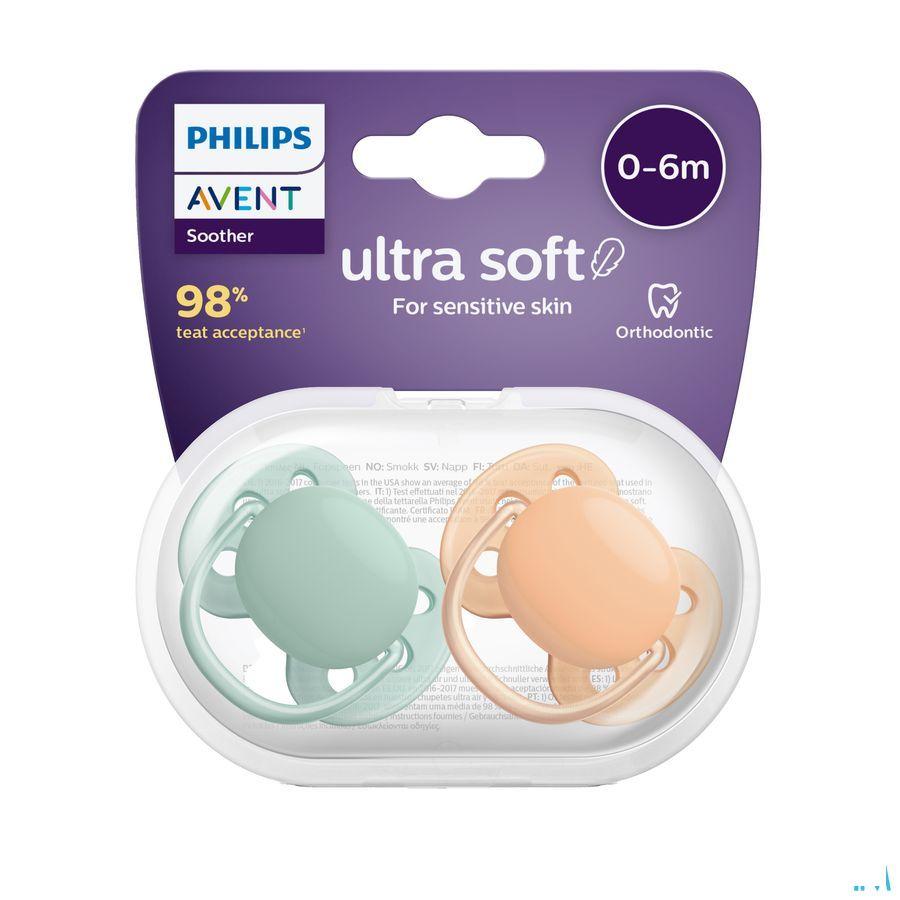 Philips Avent Fopspeen Soft Cognac Green +0M