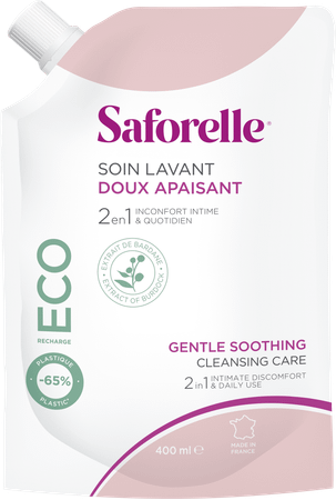 Saforelle Soin Lavant Doux Eco Recharge 400 ml