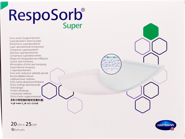 Resposorb Super 20x25cm 10 P/s  -  Hartmann