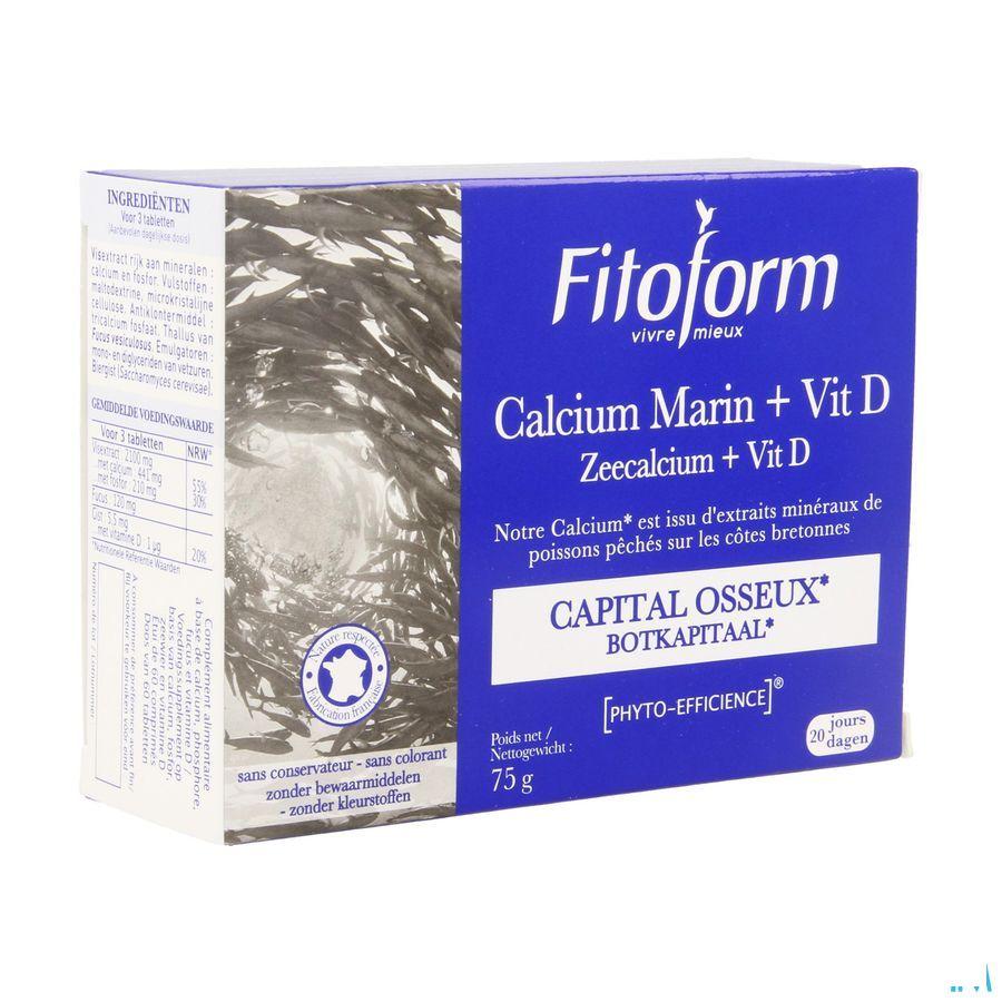 Calcium Marin Tabletten 60 Fitoform  -  Bioholistic Diffusion