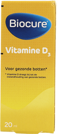 Biocure Vitamine D3 Gutt 20 ml  -  Qualiphar