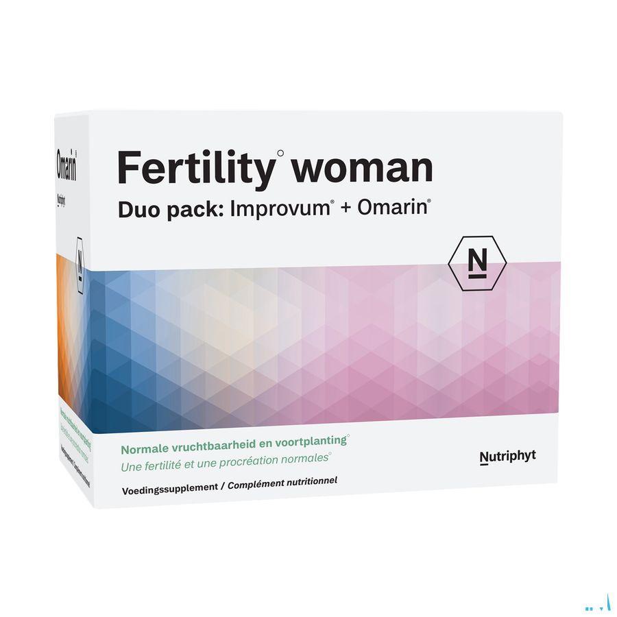 Fertility Woman Duo 60 Tabletten Improv. + 60 Capsule Omarin  -  Nutriphyt