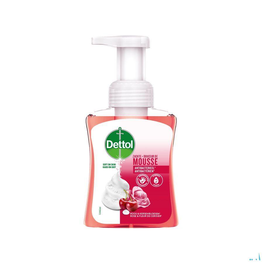 Dettol Zachte Mousse Roos & Kersenbloem Geur 250 ml