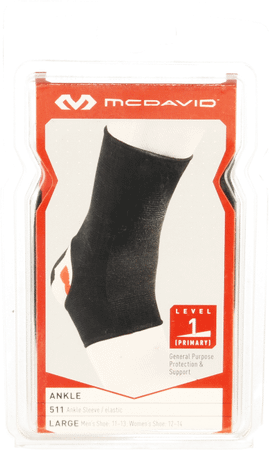 Mcdavid Ankle Brace Elastic Black L 511