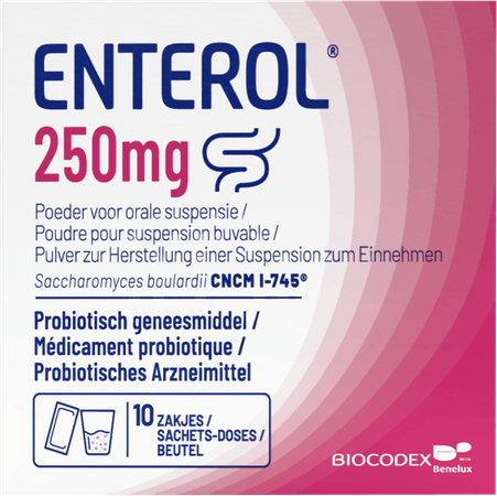 Enterol 250 mg Pulv Sachets 10