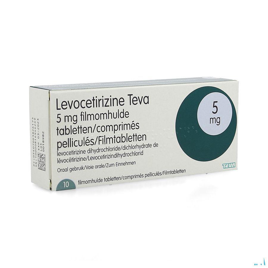 Levocetirizine Teva 5 mg Comprimes 10 