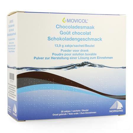 Movicol Gout Chocolat Sachets 20 X 13,7g 