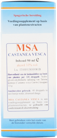 Castanea Vesca Msa Maceraat Druppels 50 ml  -  Herboplanet
