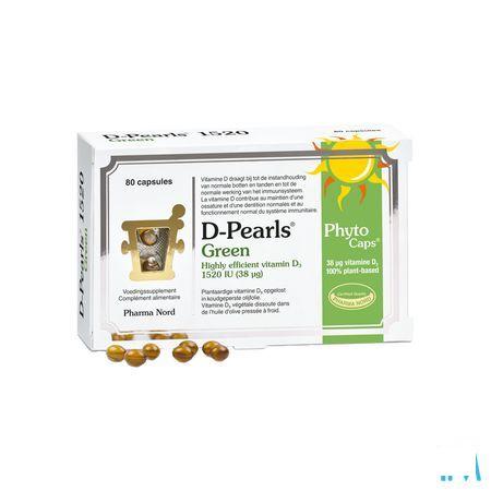 D-Pearls Green 1520 V-Caps 80