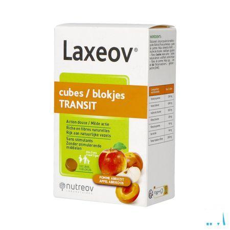 Laxeov Appel-abrikoos Blokjes 10x10 gr