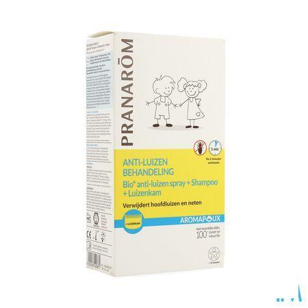 Aromapoux Bio Spray Anti poux 30 ml + shamp.125 ml + peigne  -  Pranarom