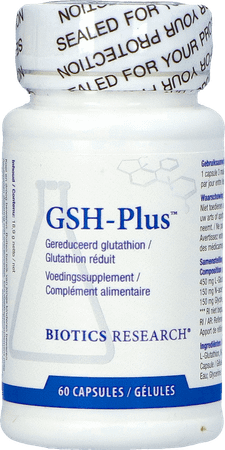 Biotics GSH-Plus (gereduceerd glutathion) 60 capsules  -  Energetica Natura