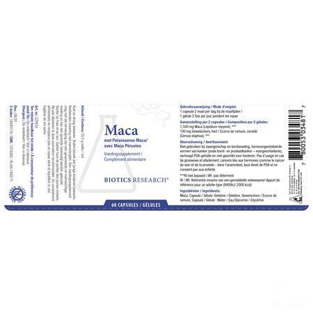Biotics Maca 60 capsules  -  Energetica Natura