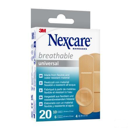 Nexcare 3M Breathabl.Univer. Ass. Strips20 N0320As  -  3M