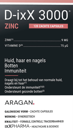 D-Ixx 3000 Zinc Softcaps 120  -  Ixx Pharma