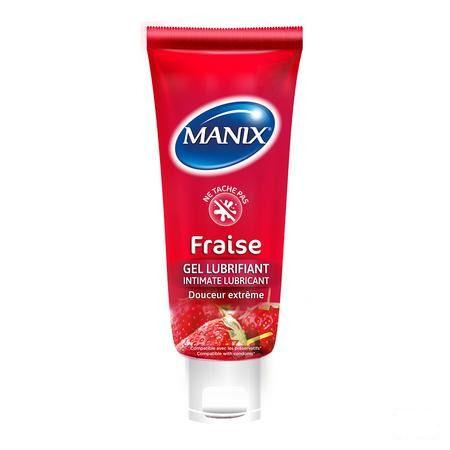 Manix Gel Lubrifiant Fraise 80 ml