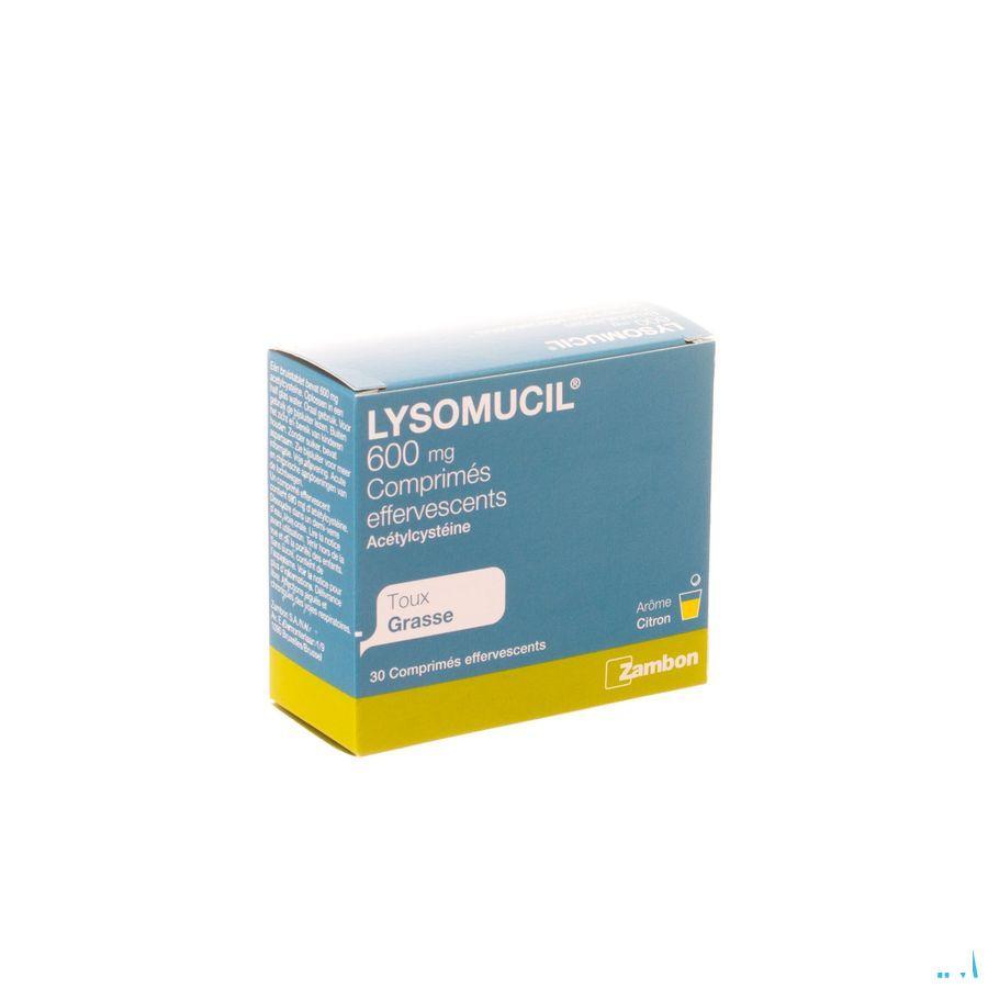 Lysomucil 600 Comprimes Effervescents 30 X 600 mg
