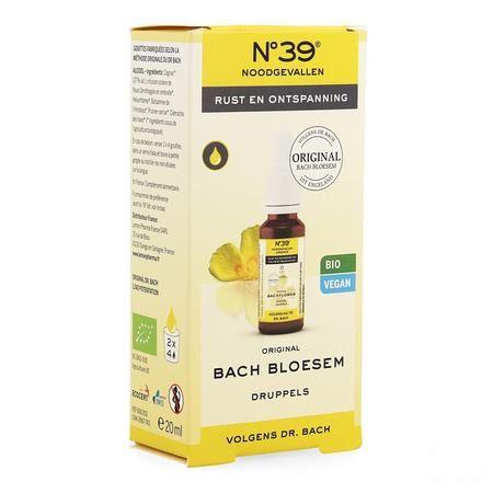 Bachbloesem Bio Nr 39 Noodgevallen Druppels 20 ml  -  Eureka Pharma