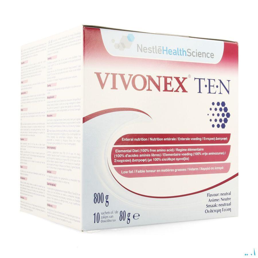 Vivonex Ten Poeder Zakje 10x80 gr  -  Nestle