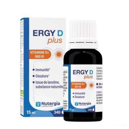 Ergy D Plus Flacon 15 ml  -  Lab. Nutergia