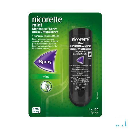 Nicorette Mint Spray Buccal 1x150 Sprays 1 mg/spr.