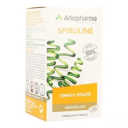 Arkogelules Spirulina Vegetal 150  -  Arkopharma 