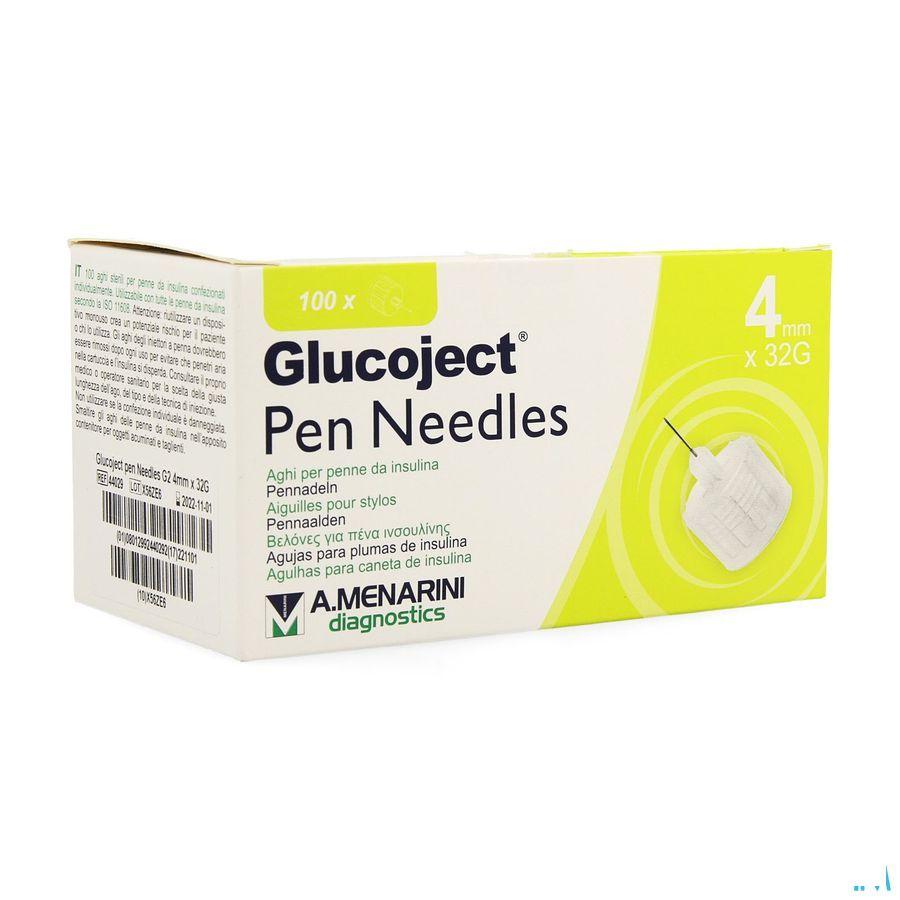 Glucoject Pen Needles 4mm 32g  -  Menarini