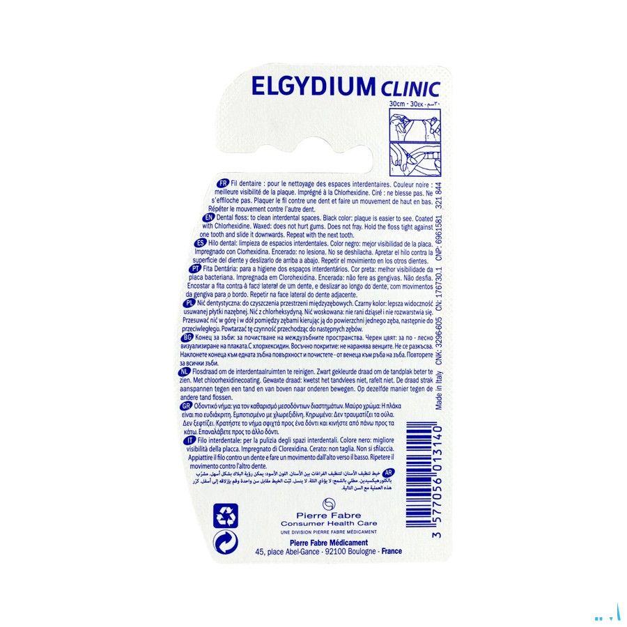 Elgydium Clinic Dental Floss Black 50m