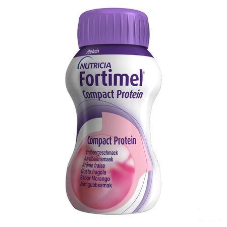 Fortimel Compact Protein Fraise 4x125 ml  -  Nutricia