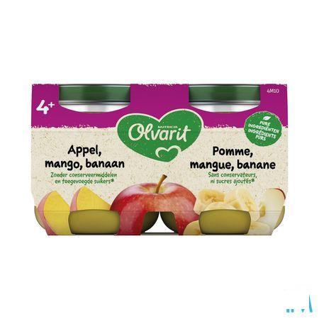 Olvarit Fruit Pomme Mangue Banane 2x125 gr  -  Nutricia