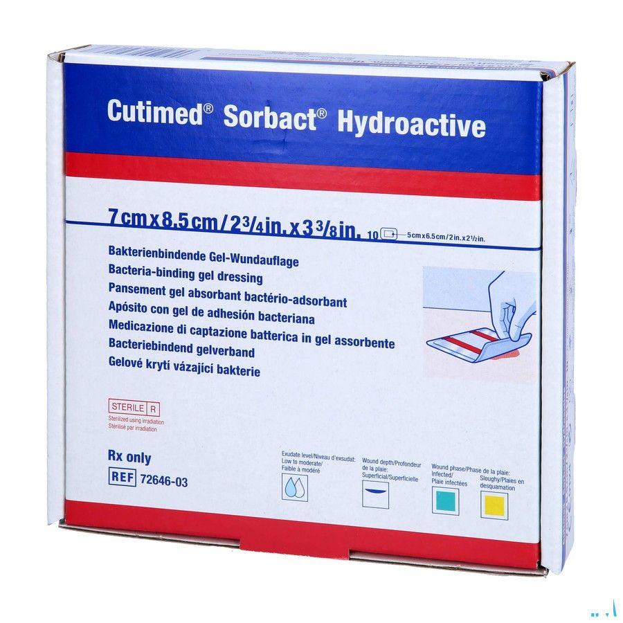 Cutimed Sorbact Hydroactive 7x 8,5cm 10 7264603