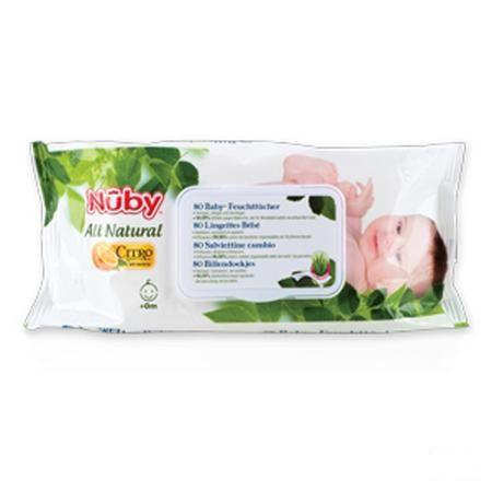 Nuby Citroganix Billendoekjes 80 Doekjes - 0m +   -  New Valmar