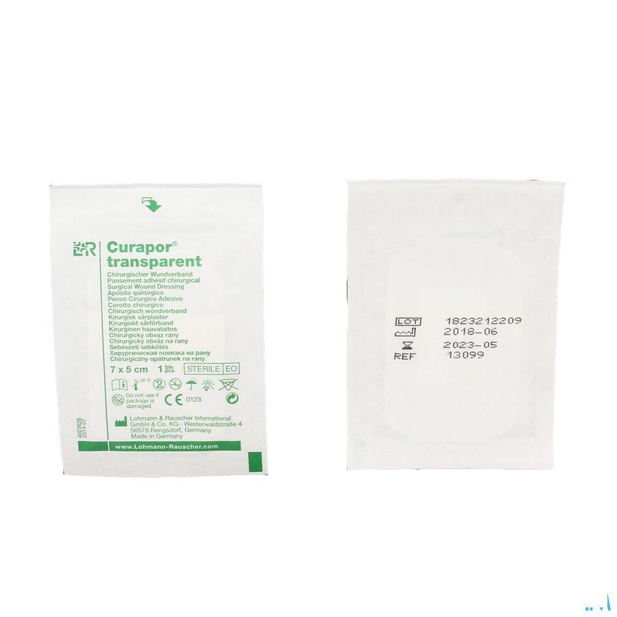 Curapor Transparant Steriel 7cmx 5cm 5 13099  -  Lohmann & Rauscher