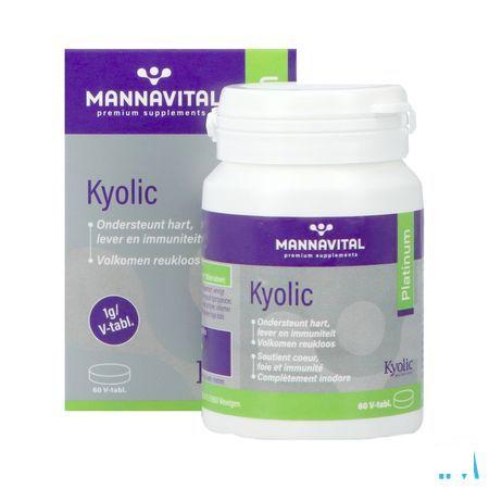 Mannavital Kyolic Platinum (gefermenteerde Knoflook) 60 caps