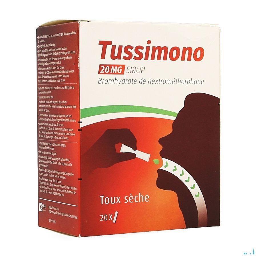 Tussimono 20 mg Sirop Sach 20  -  Kela Pharma