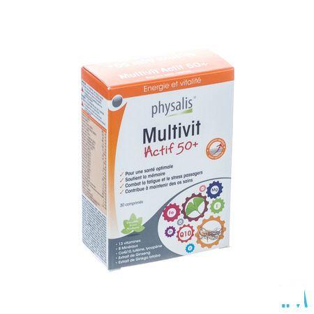 Physalis Multivit Actif 50 + Tabletten 30 P10322  -  Keypharm