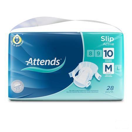 Attends Slip Active 10 Medium 1x28