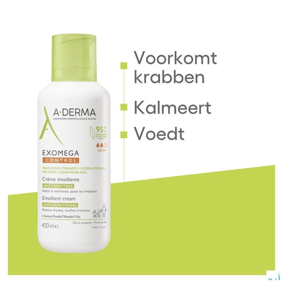 Aderma Exomega Control Creme Emollient Tube 400 ml  -  Aderma