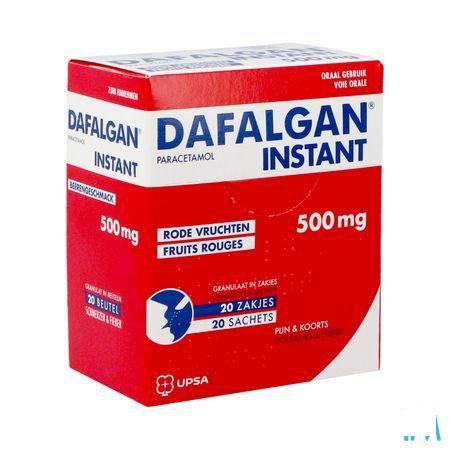 Dafalgan Instant Forte Rode Vruchten Gran Zakjes 20x500 mg