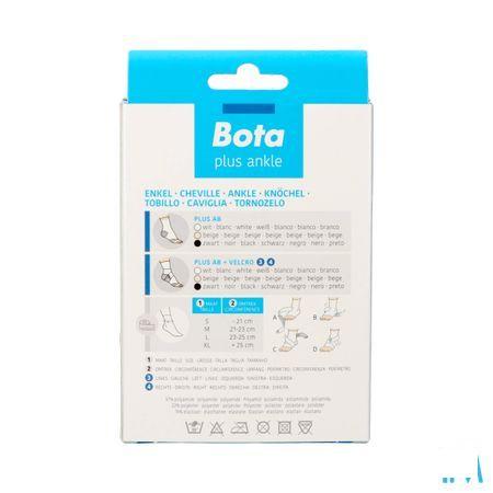 Bota Plus Enkelstuk+Velcro Zwart S 