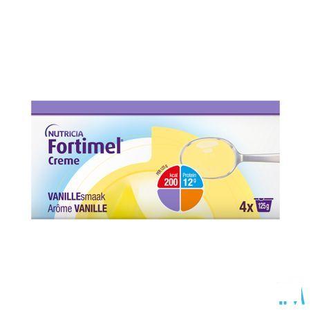 Fortimel Creme Vanille 4X125 g  -  Nutricia