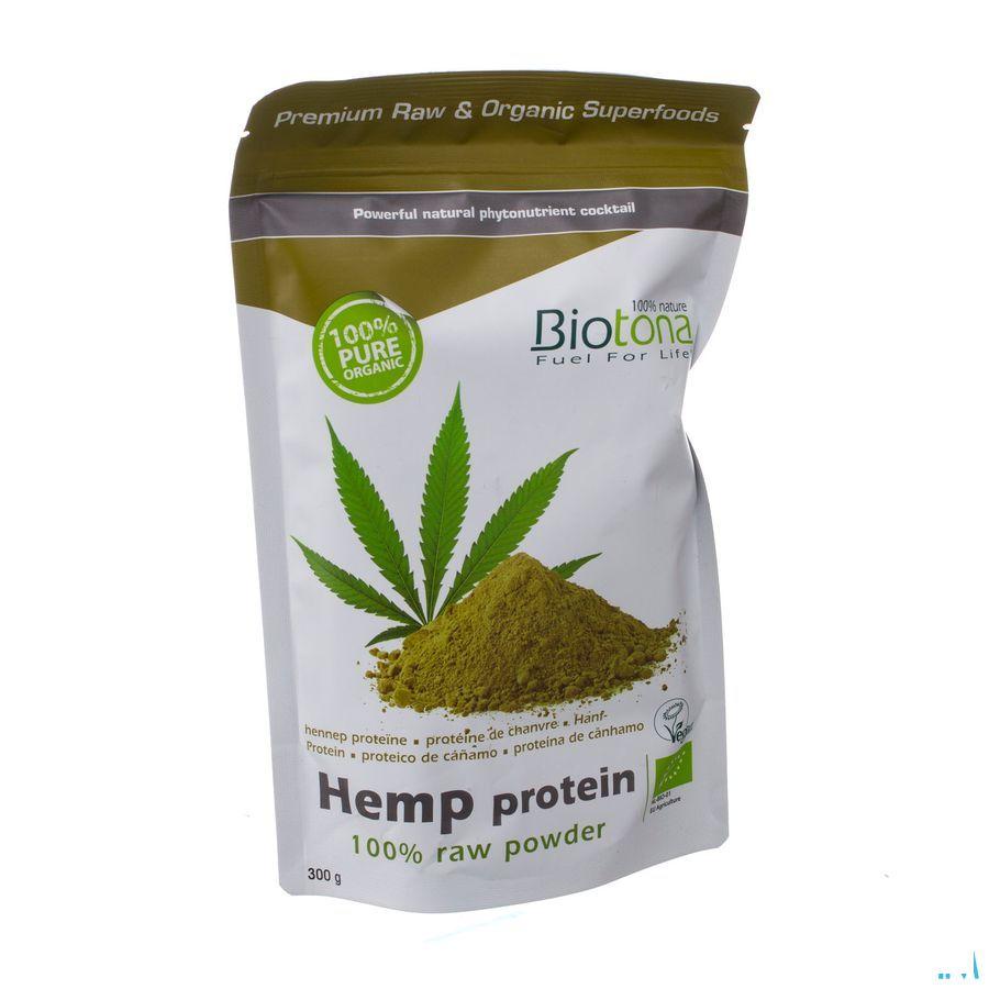 Biotona Hemp Protein Raw Bio Poeder 300 gr  -  Keypharm