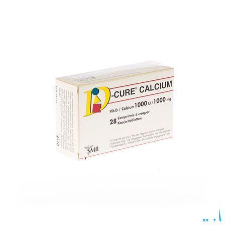 D Cure Calcium 1000 mg/1000UI Comprimes Croquer 28